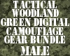 Tactical Woodland - Green Digital Camouflage Bundle for Males