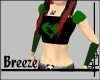 *B Emo Heart Top ~ Green