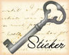 Vintage Key Sticker