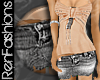 $R Grey Mini Skirt -Jean