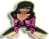 black and pink hoody