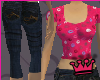 pinkdot shirt w/jeans