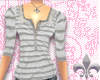[hm] Striped Lace Knit