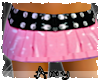 "A" belted mini-skirt