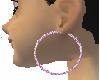pink sparkle earings