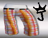 *JOE*orange n red plaids