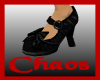 {C}Pleated Shoe Black