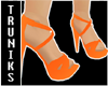Orange Plastik Heels