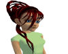 Dark red hair style