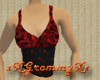 red scaled halter top
