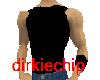 plain black top + band