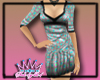 Printed Silky Dress Grey