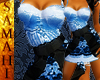 {S} Lace dress blue