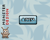 (BS) D.E.V. Sticker blue