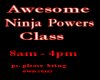 Awesome ninja powers