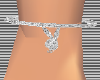 silver playboy ankle bra