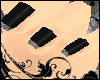 Black sparkle nails