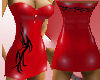 <lod>Red PVC Tribal Dres