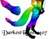 Rainbow Long Cuff Tail