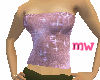 Sparkling rose tube top