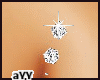 Diamond Crown Belly Ring