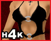 H4K Hooped Tank Blk