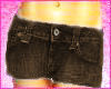 **jean mini short**brown