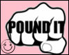 CC/POUND IT stkr.