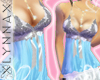 [LYN] Silver Blue Top