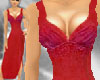Red Beaded Classic Gown