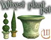 Whyst marble plant pot