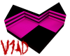 Pink/Black Simple L