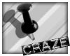C ~ Black Drawing Pin