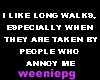 Long walks  -stkr