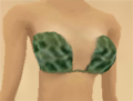Green Snakeskin Bra