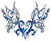 Blue Butterflys & Heart