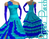 Flamenco Skirt in Ocean