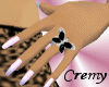 &curren;C&curren; Noir butterfly Ring