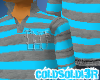 [LF] B+G Stripy Polo Tee