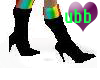 rainbow boots
