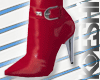 Red patent leather Boots-Kokeshidoll
