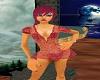 Crimson Red Fishnet