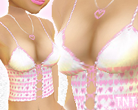 Pink Crush Hearts Camiso