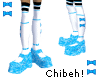 Blue Sparkly Platforms