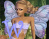 *W* Sparkle Blue Wings