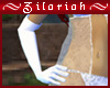 ZB~ White Satin Gloves