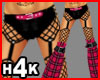 H4K Tartan NetFlare Pink