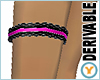 Blk/Pink Garter - Right