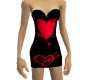 Black & Red Heart Dress