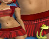 Hip hop skirt orange